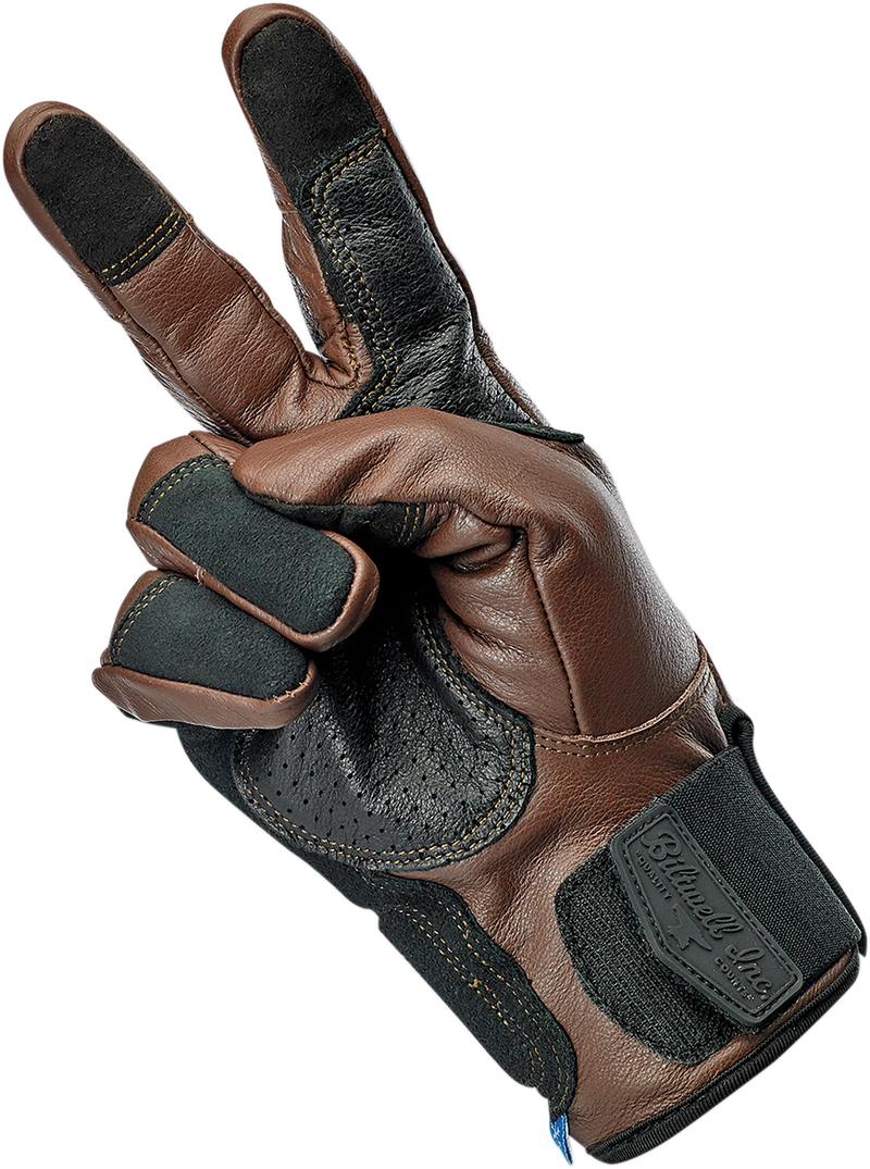 BILTWELL Belden Gloves - Chocolate/Black - XS 1505-0201-301