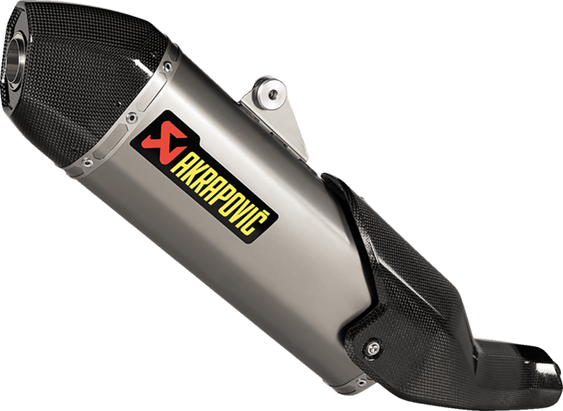 Ducati DesertX 2022-2024 Exhaust, Akrapovic Slip-On Line Muffler in Titanium and Carbon Fiber S-D9SO19-HJAT