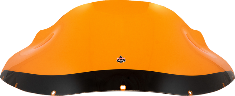 KLOCK WERKS Kolor Flare™ Windshield - 9" - Orange - FXRP KWW-02-0612