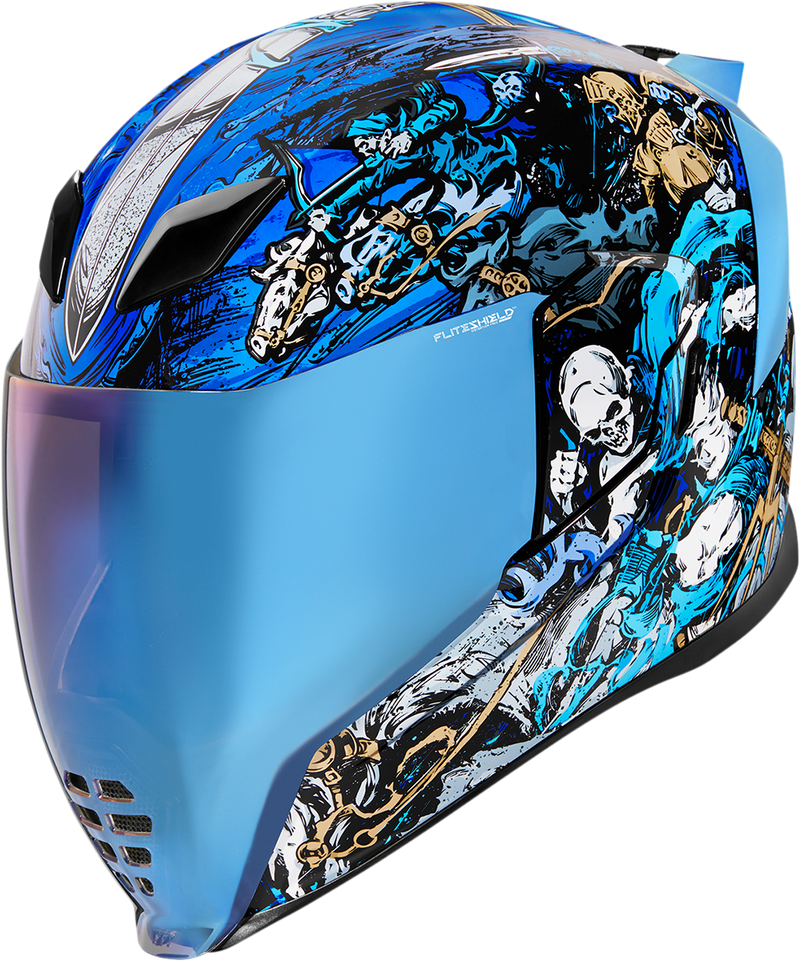 ICON Airflite™ Motorcycle Helmet - 4Horsemen - Blue - Medium 0101-13919