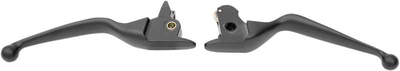 DRAG SPECIALTIES Lever Set - Black H07-0591MB