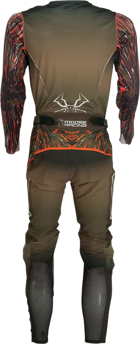MOOSE RACING Agroid Jersey - Olive/Orange - 2XL 2910-6986