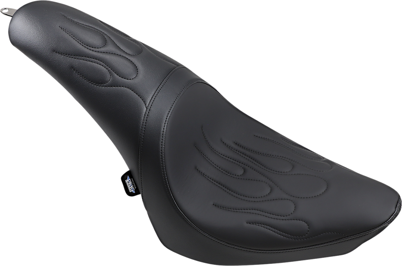 DRAG SPECIALTIES Predator Seat - Flame Stitched - '00-'05 FL FIT FLSTN W/O LUGG RACK 0802-0468
