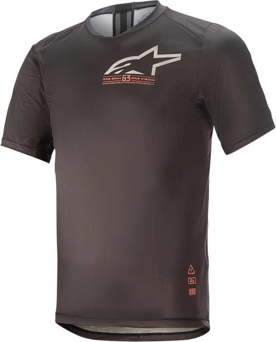 ALPINESTARS Alps 6.0 V2 Jersey - Short-Sleeve - Black/Coral - Large 1763921-1793-LG