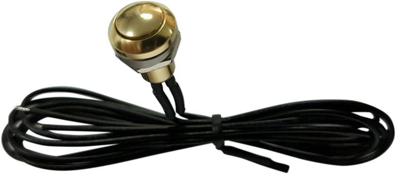 DRAG SPECIALTIES Mini Push-Button Switch - Gold 370339