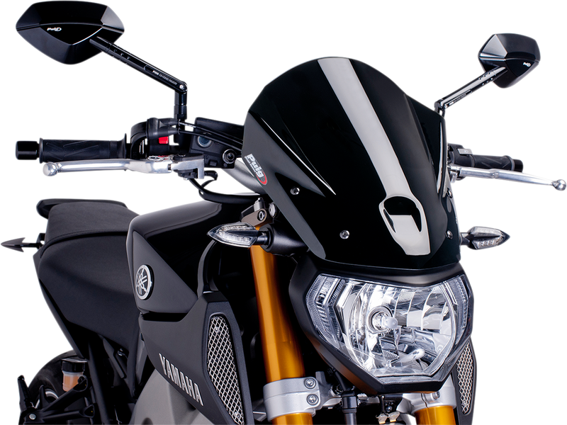 PUIG HI-TECH PARTS New Generation Windscreen - Black - MT09 6861N