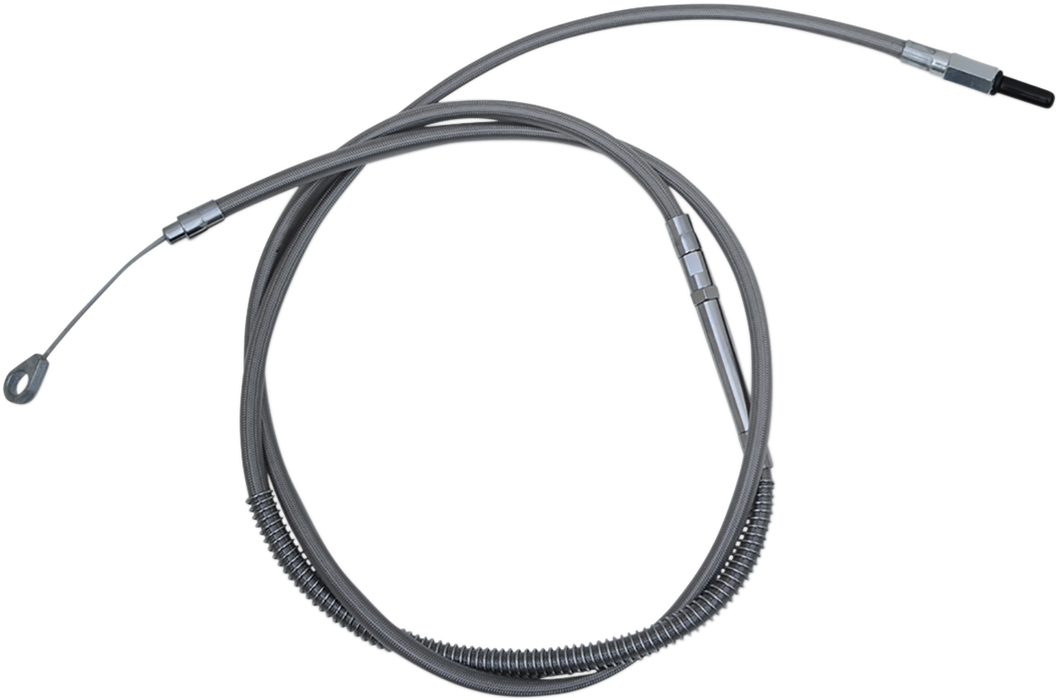 LA CHOPPERS Clutch Cable - 12" - 14" Ape Hanger Handlebars - Stainless Steel LA-8152C13