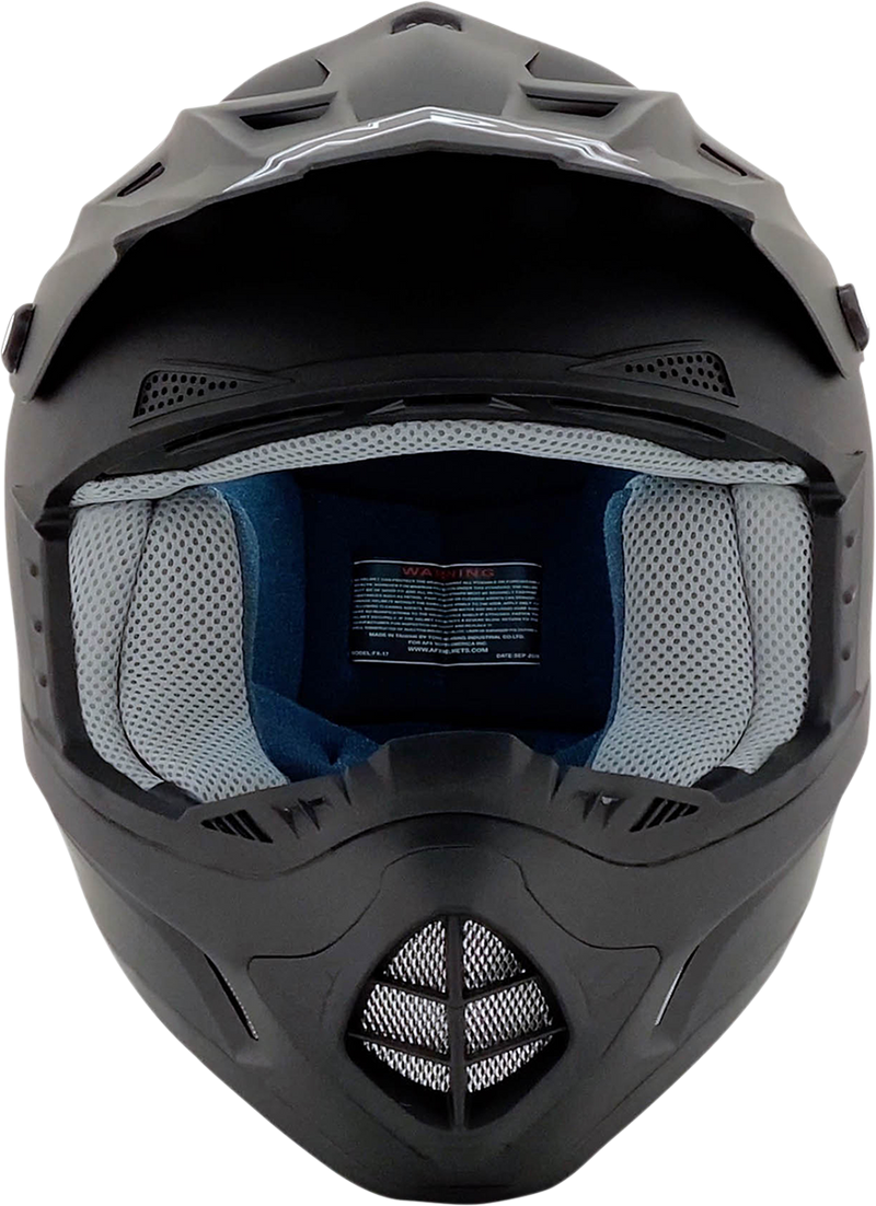 AFX FX-17 Motorcycle Helmet - Matte Black - XS 0110-0750