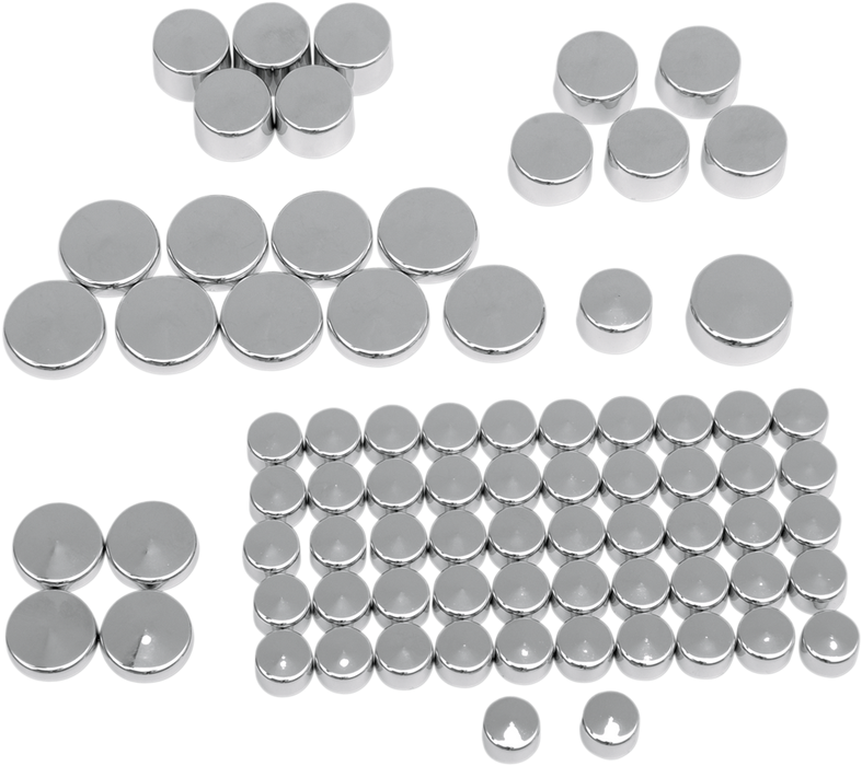 DRAG SPECIALTIES Bolt Covers - Chrome 352015