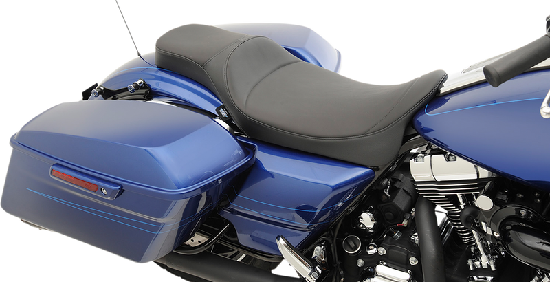 DRAG SPECIALTIES Extended Reach Predator Seat - Mild Stitched - FL '08-'22 0801-1006
