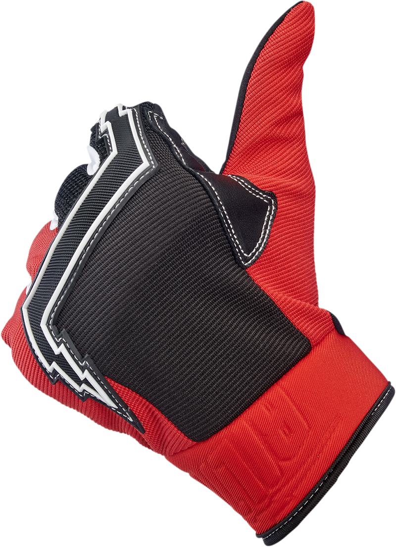 BILTWELL Baja Gloves - Red - Large 1508-0801-304