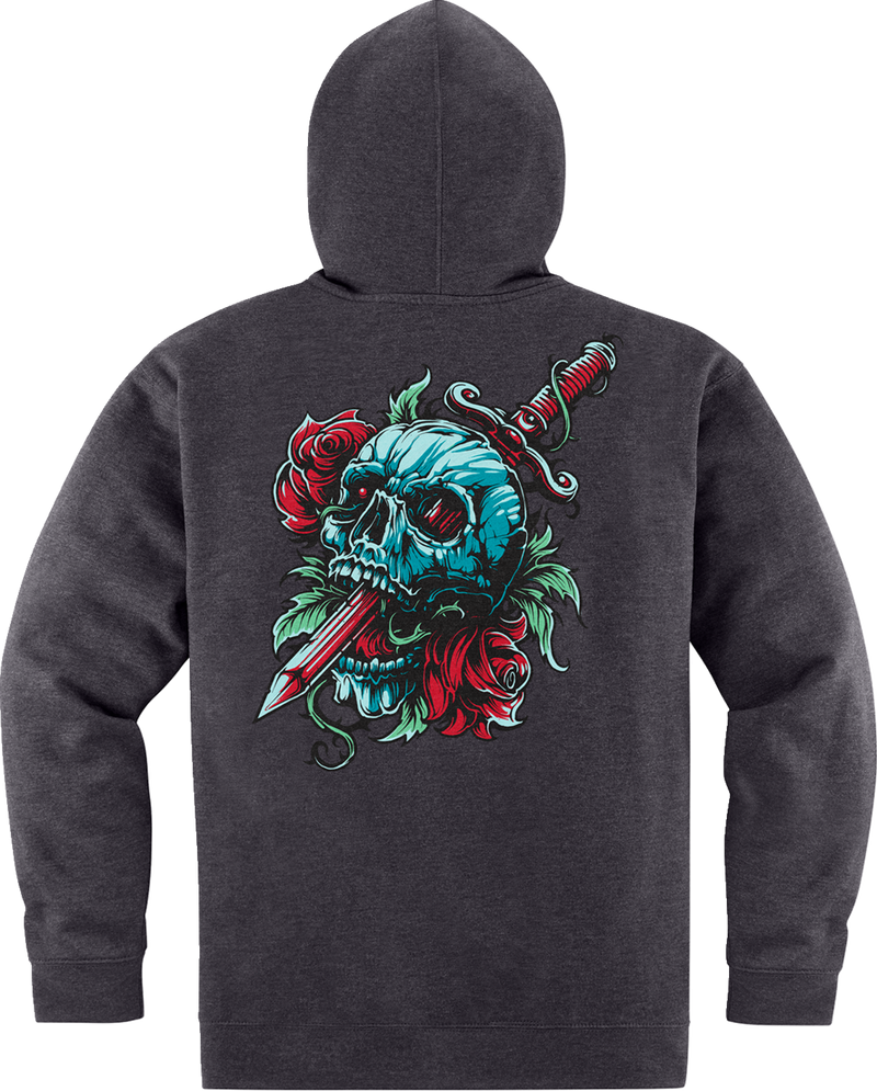 ICON Omnicrux Zip Fleece Hoodie - Black - Small 3050-6387