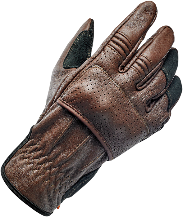 BILTWELL Borrego Gloves - Chocolate/Black - Large 1506-0201-304