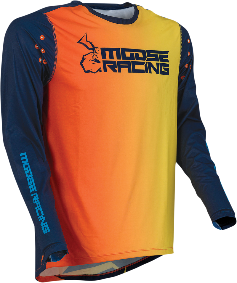MOOSE RACING Agroid Jersey - Navy/Orange - Large 2910-6406