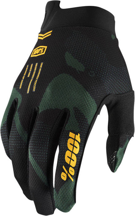 100% Youth iTrack Gloves - Sentinel Black - XL 10009-00011