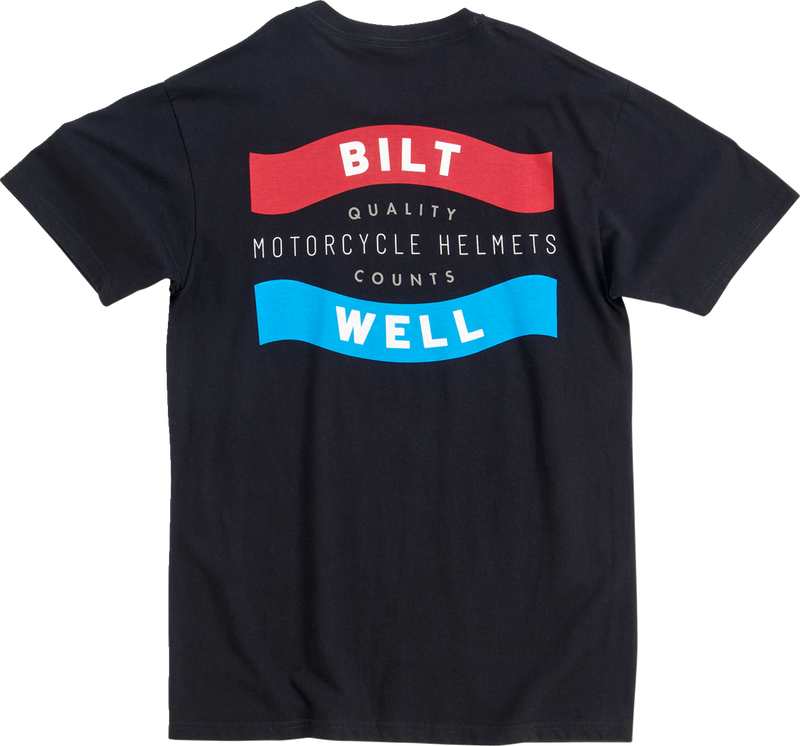 BILTWELL Badge T-Shirt - Black - Small 8101-074-002