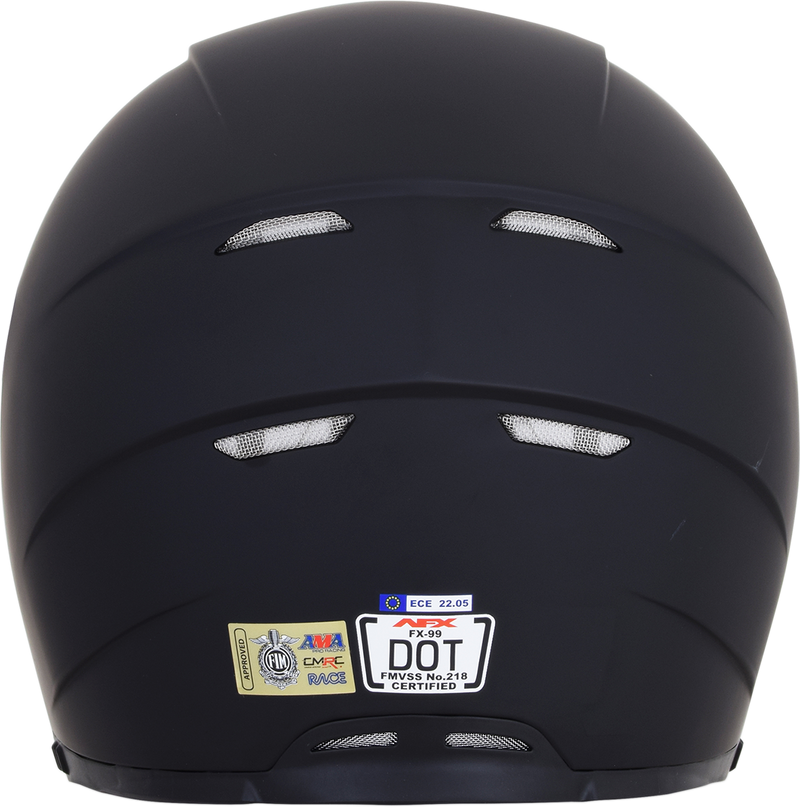 AFX FX-99 Motorcycle Helmet - Matte Black - Small 0101-11043