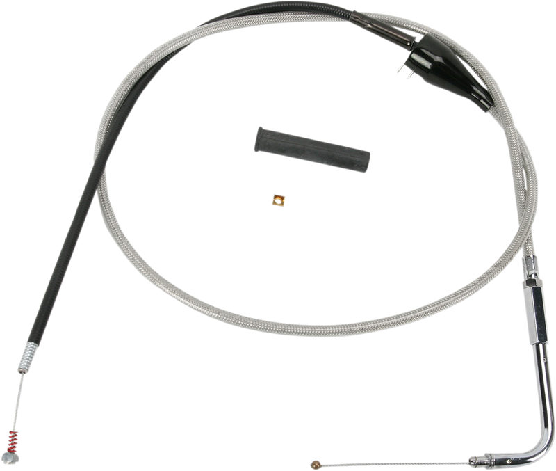 DRAG SPECIALTIES Idle Cable - Cruise - 50" - Braided 5343206B