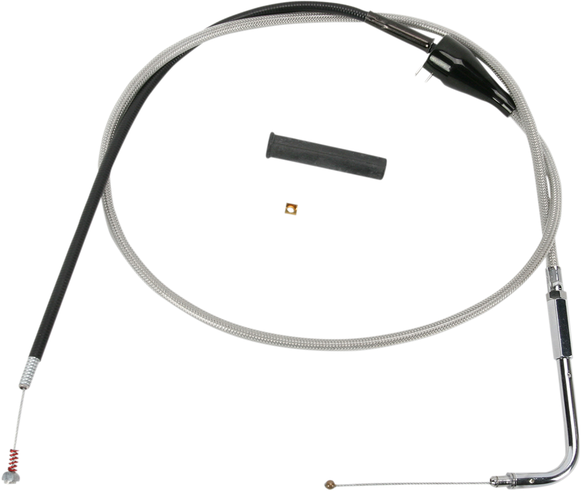 DRAG SPECIALTIES Idle Cable - Cruise - 50" - Braided 5343206B