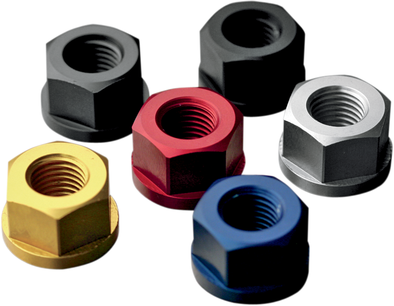 DRIVEN RACING Aluminum Sprocket Nuts - Red - M10 x 1.25 DSN5RD