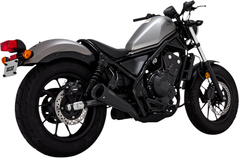 Vance & Hines Exhaust for Honda Rebel 500 2017-2024 Upsweep Black Slip-On Muffler 48421