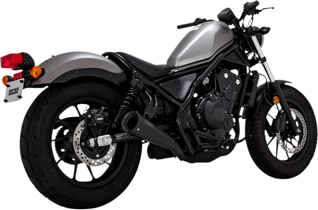 Vance & Hines Exhaust for Honda Rebel 500 2017-2024 Upsweep Black Slip-On Muffler 48421