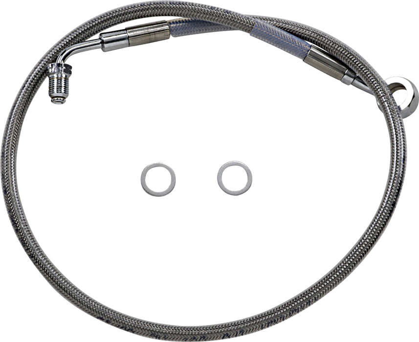 DRAG SPECIALTIES Brake Line - +6" - Stainless Steel - '18-'22 Softail 618631-6