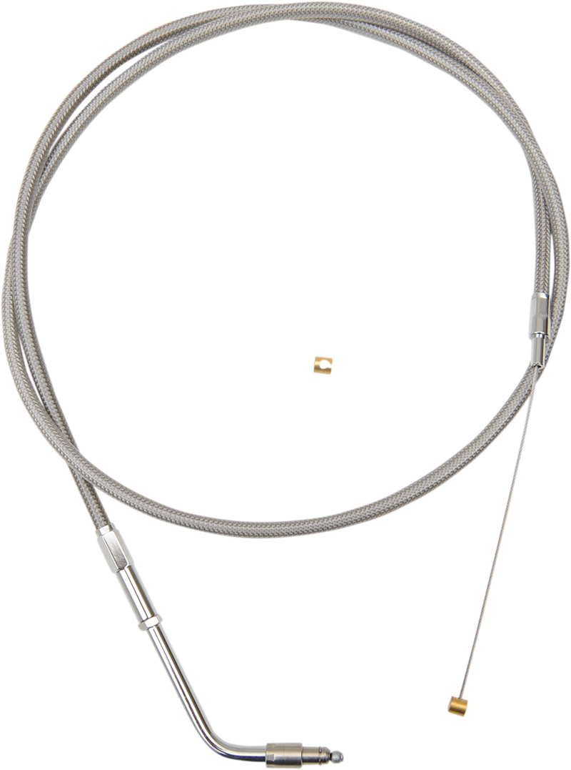 LA CHOPPERS Throttle Cable - Mini - Stainless Steel LA-8320TH08