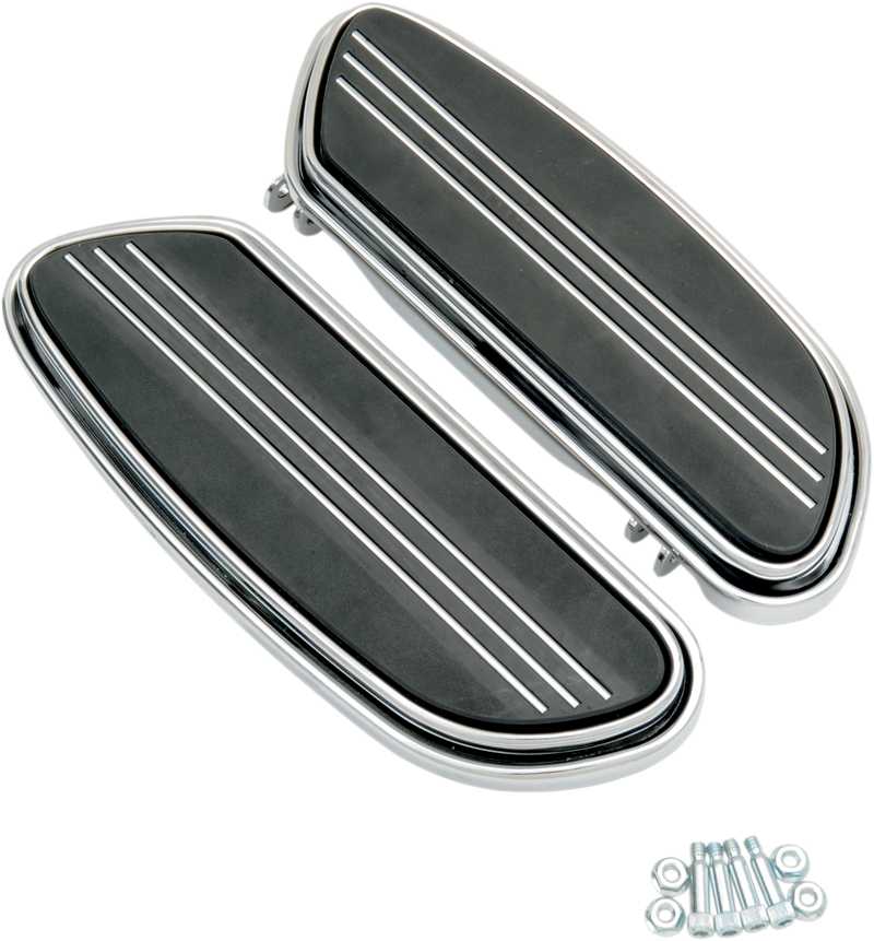 DRAG SPECIALTIES Footboard Sweeper - Chrome P17-0431