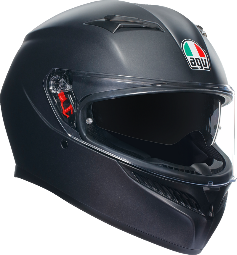 AGV K3 Motorcycle Helmet - Matte Black - Large 2118381004004L