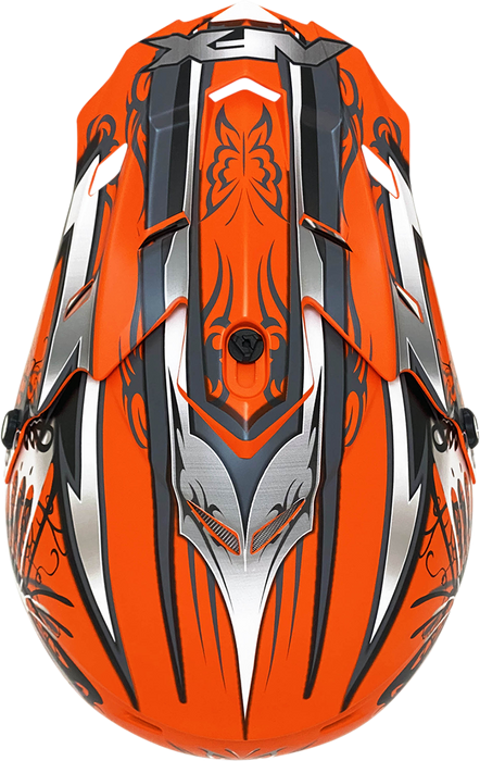 AFX FX-17 Motorcycle Helmet - Butterfly - Matte Orange - Small 0110-7112