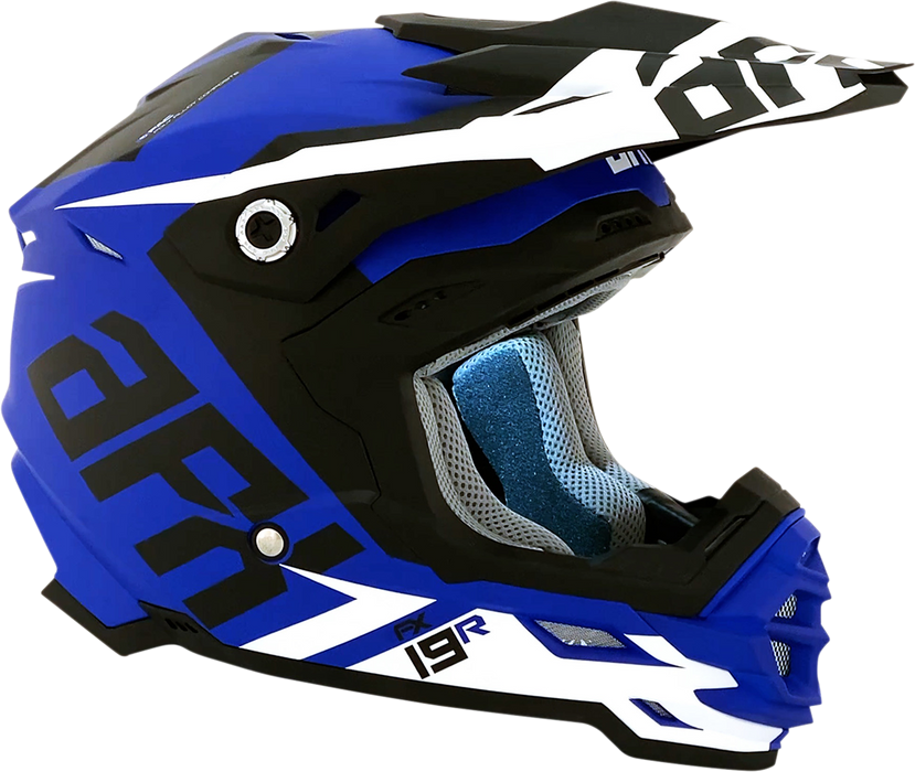 AFX FX-19R Motorcycle Helmet - Racing - Matte Blue - XL 0110-7071
