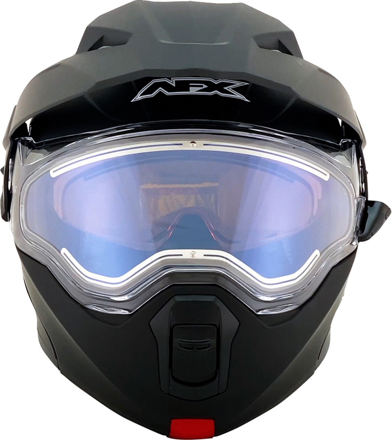 AFX FX-111DS Snow Motorcycle Helmet - Electric - Matte Black - Medium 0120-0800