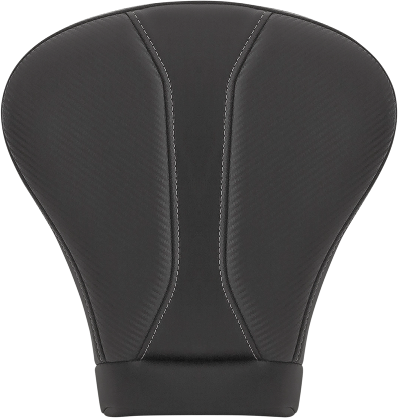 SADDLEMEN Dominator Pillion Pad - Extended Reach/Touring - Black w/ Gray Stitching - FLH/FLT '08-'22 808-07B-0142EXT