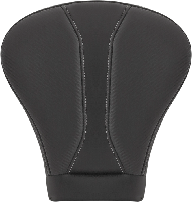 SADDLEMEN Dominator Pillion Pad - Extended Reach/Touring - Black w/ Gray Stitching - FLH/FLT '08-'22 808-07B-0142EXT