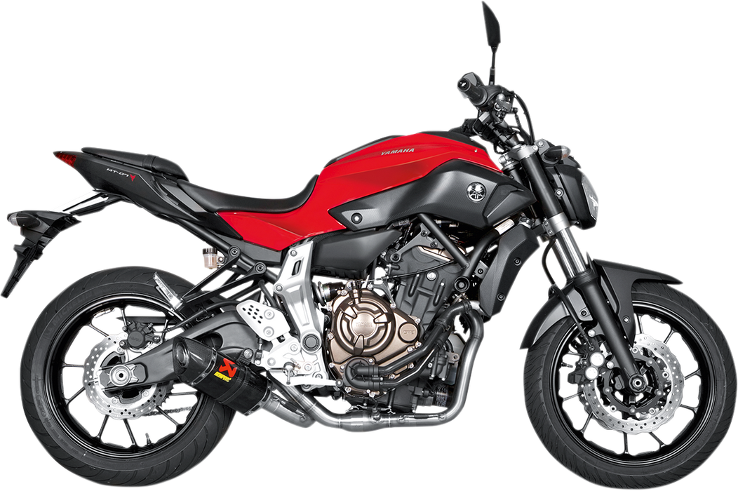 AKRAPOVIC Stainless Steel/Carbon Fiber Race Exhaust MT-07/FZ-07  2016-2023  S-Y7R2-AFC 1810-2226