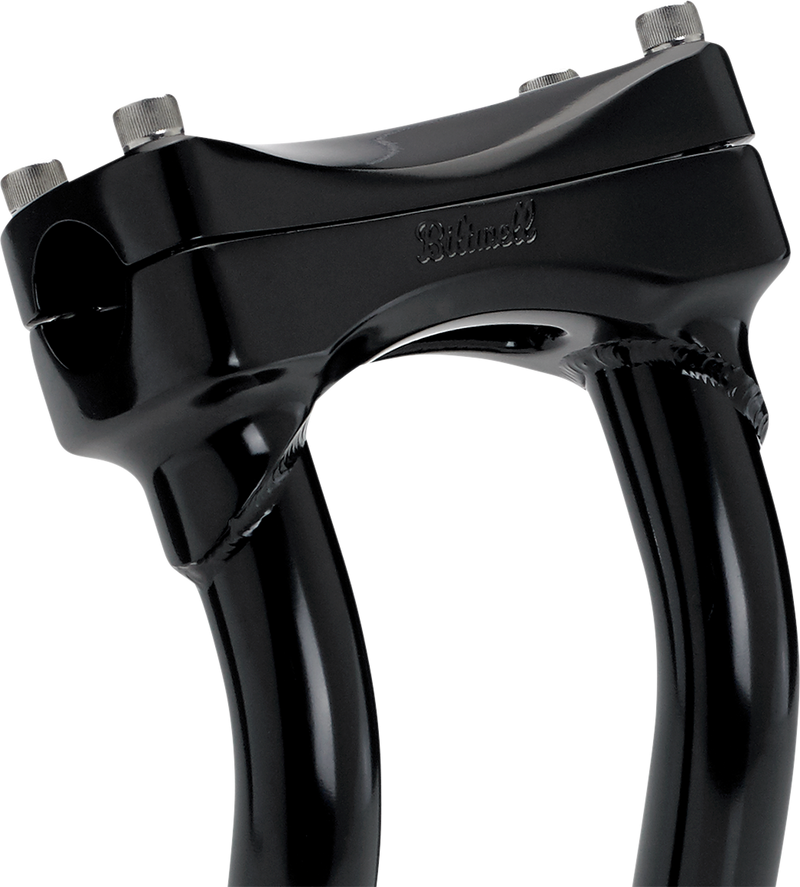BILTWELL Risers - Murdock - Oversized - Pullback - 10" - Black 6414-201-10
