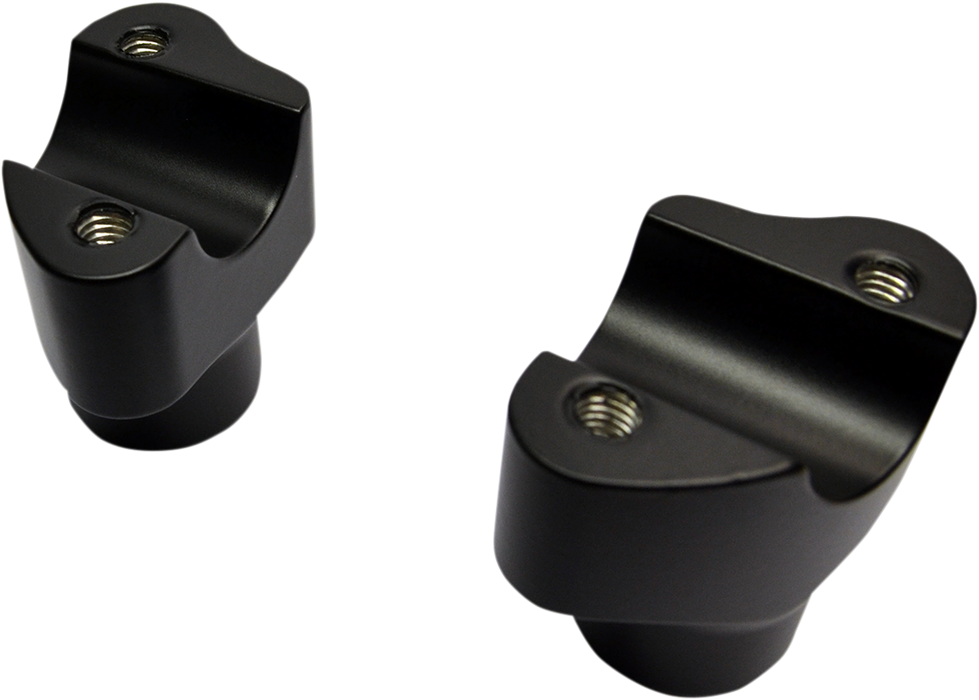 DRAG SPECIALTIES Risers - Buffalo - 1-1/2" - Flat Black 0602-0809