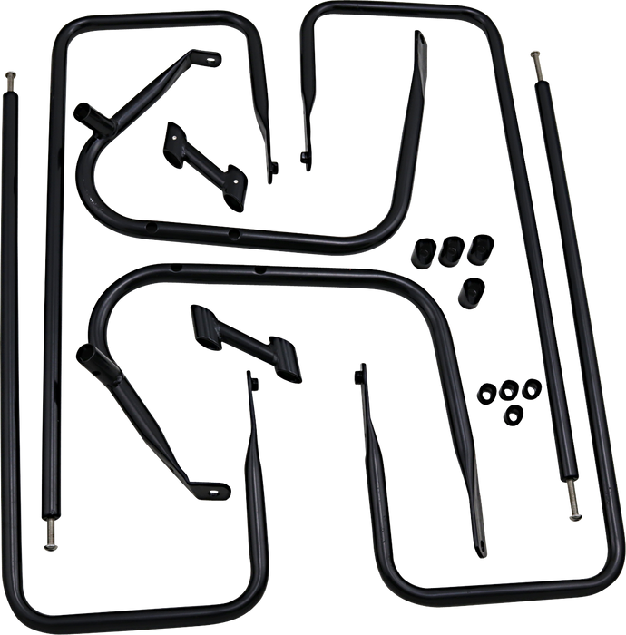 DRAG SPECIALTIES Saddlebag Rail - Black - FLT - '09 - '13 21038B