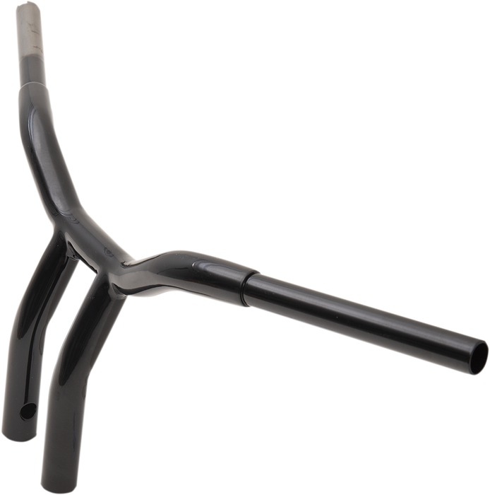LA CHOPPERS Handlebar - Kage Fighter - One Piece - Bent - 10" - Black LA-7338-10B