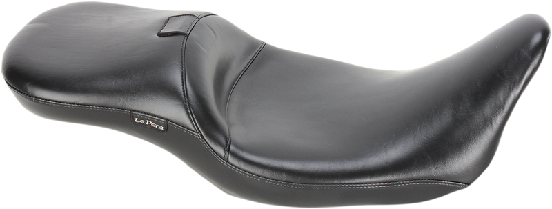 LE PERA Maverick Daddy Long Legs Seat - With Backrest - Black - Smooth - FL '08+ LK-957DLBRS