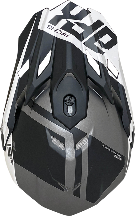 AFX FX-19R Motorcycle Helmet - Racing - Frost Gray - Medium 0110-7074