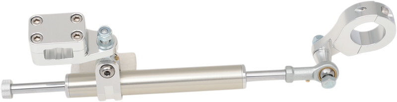 MOOSE RACING 11-Way Steering Stabilizer - Rebuildable - Silver BTS-ERB54-S