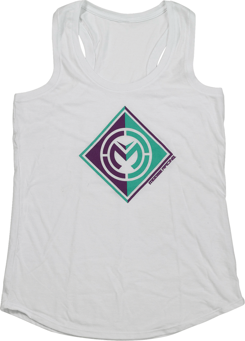 MOOSE RACING Women's Insignia Tank - White - Large 3031-4164