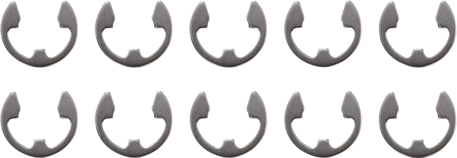 DRAG SPECIALTIES Axle Clip - Chrome - Rear - 10 Pack W16-0349-C