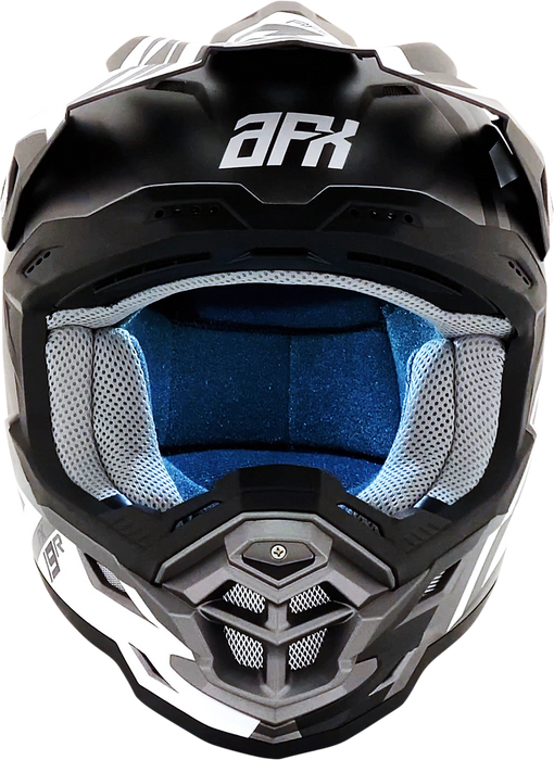 AFX FX-19R Motorcycle Helmet - Racing - Frost Gray - Small 0110-7073