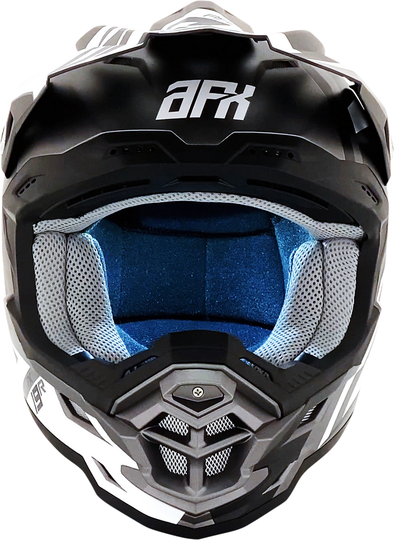 AFX FX-19R Motorcycle Helmet - Racing - Frost Gray - XL 0110-7076