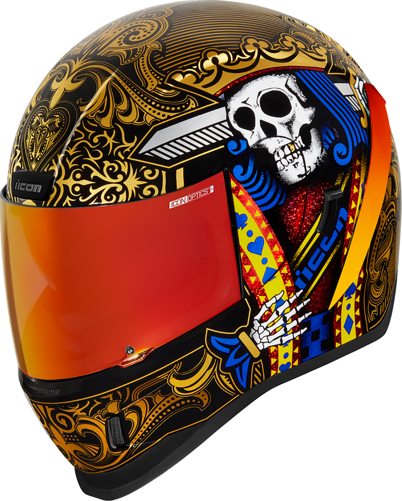 ICON Airform™ Motorcycle Helmet - Suicide King - Gold - XS 0101-14727