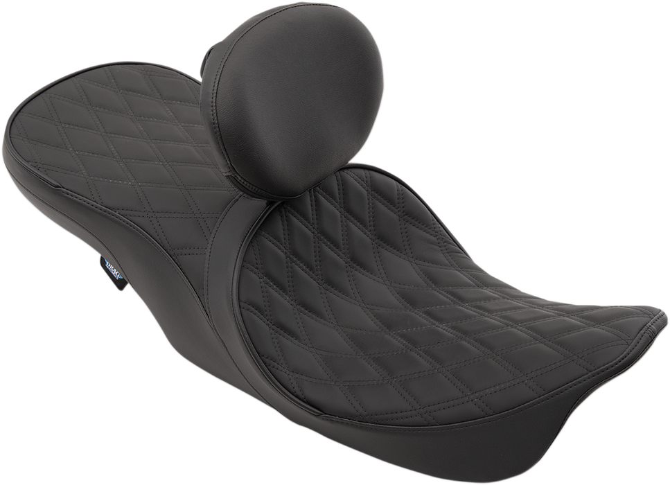 DRAG SPECIALTIES Low Forward Touring Seat - Double Diamond - Driver Backrest 0801-1169