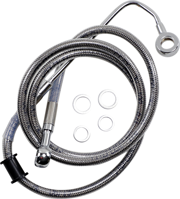 DRAG SPECIALTIES Brake Line - +8" - Stainless Steel - '15-'17 Softail 618299-8